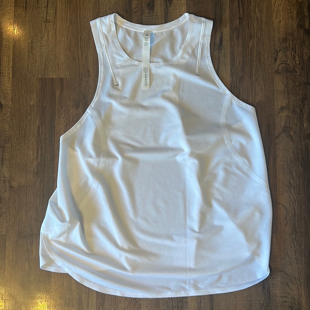 White Women's Athletic Tank Top